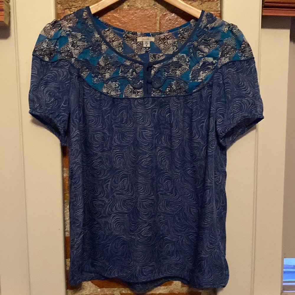Semi sheer silk blouse